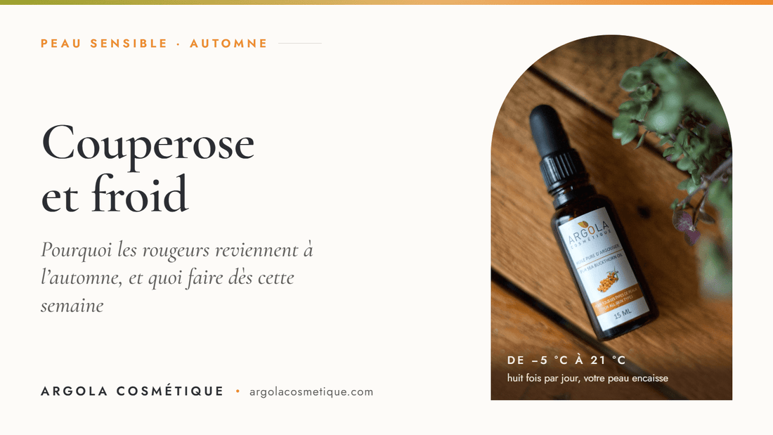 Couperose et froid : pourquoi les rougeurs reviennent à l'automne | Argola - Argola Cosmétique
