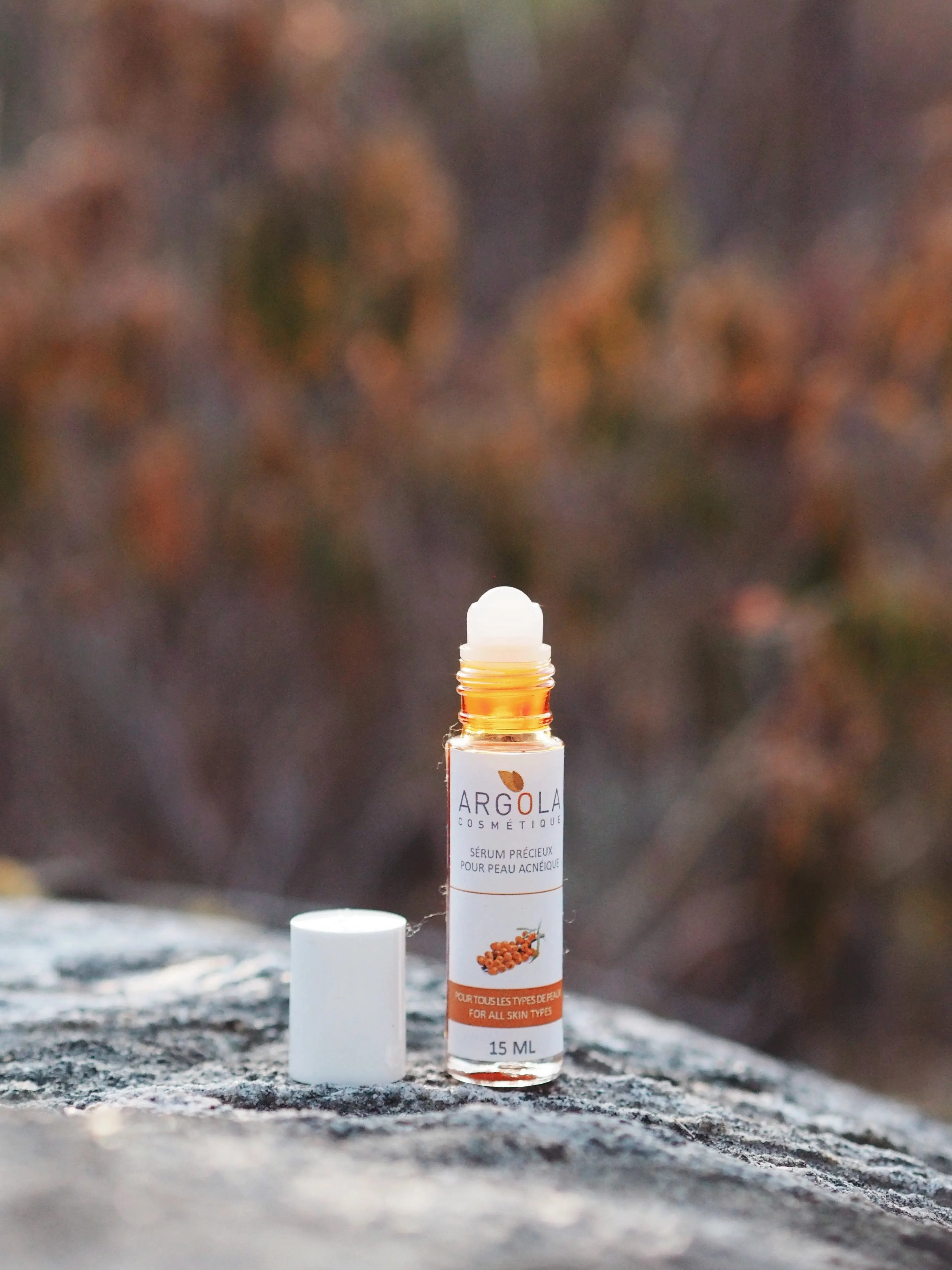 Soins naturels pour acné et peau grasse à l'huile d'argousier - Argola Cosmétique