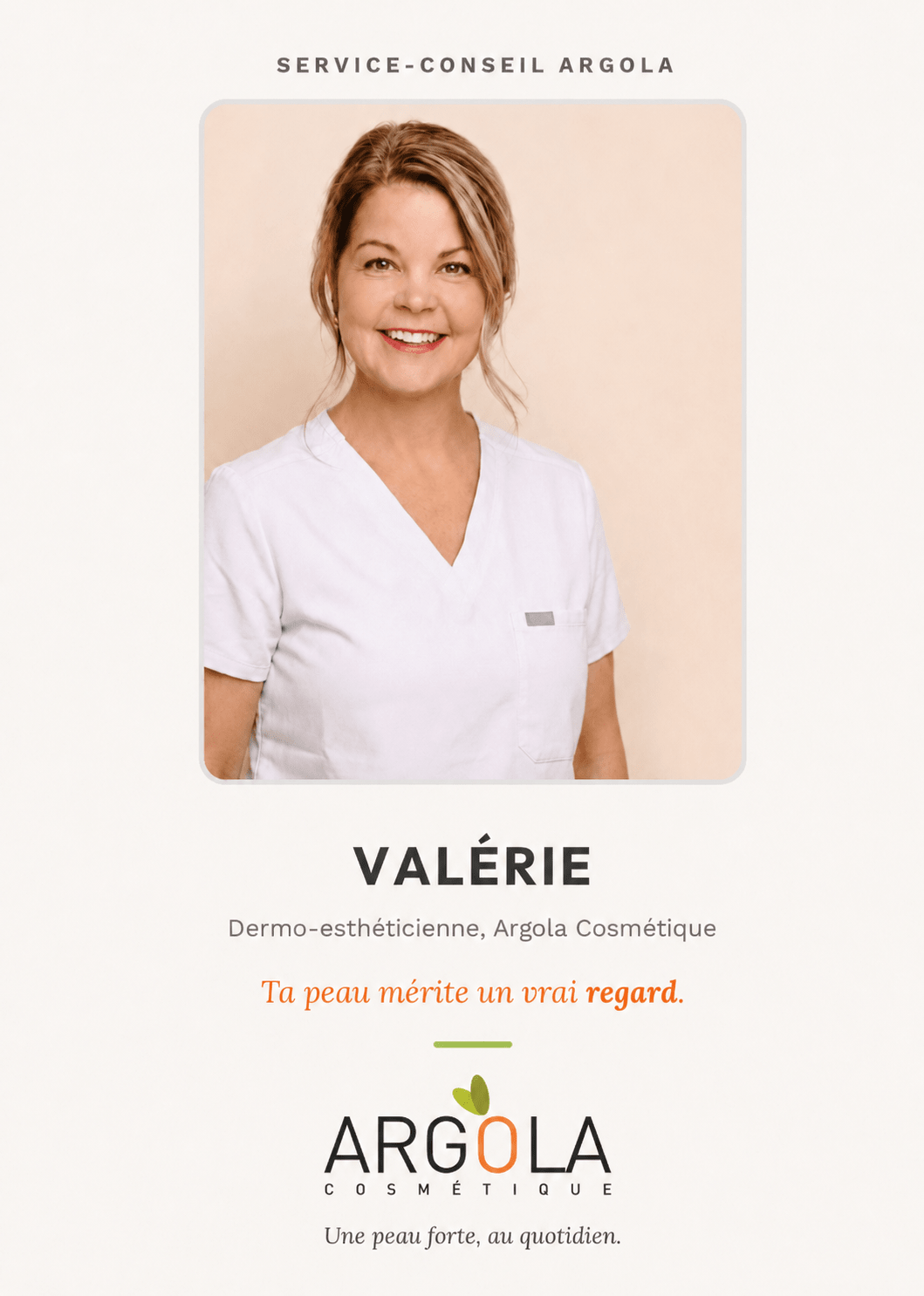 Consultation peau avec Valérie, dermo-esthéticienne Argola - Argola Cosmétique