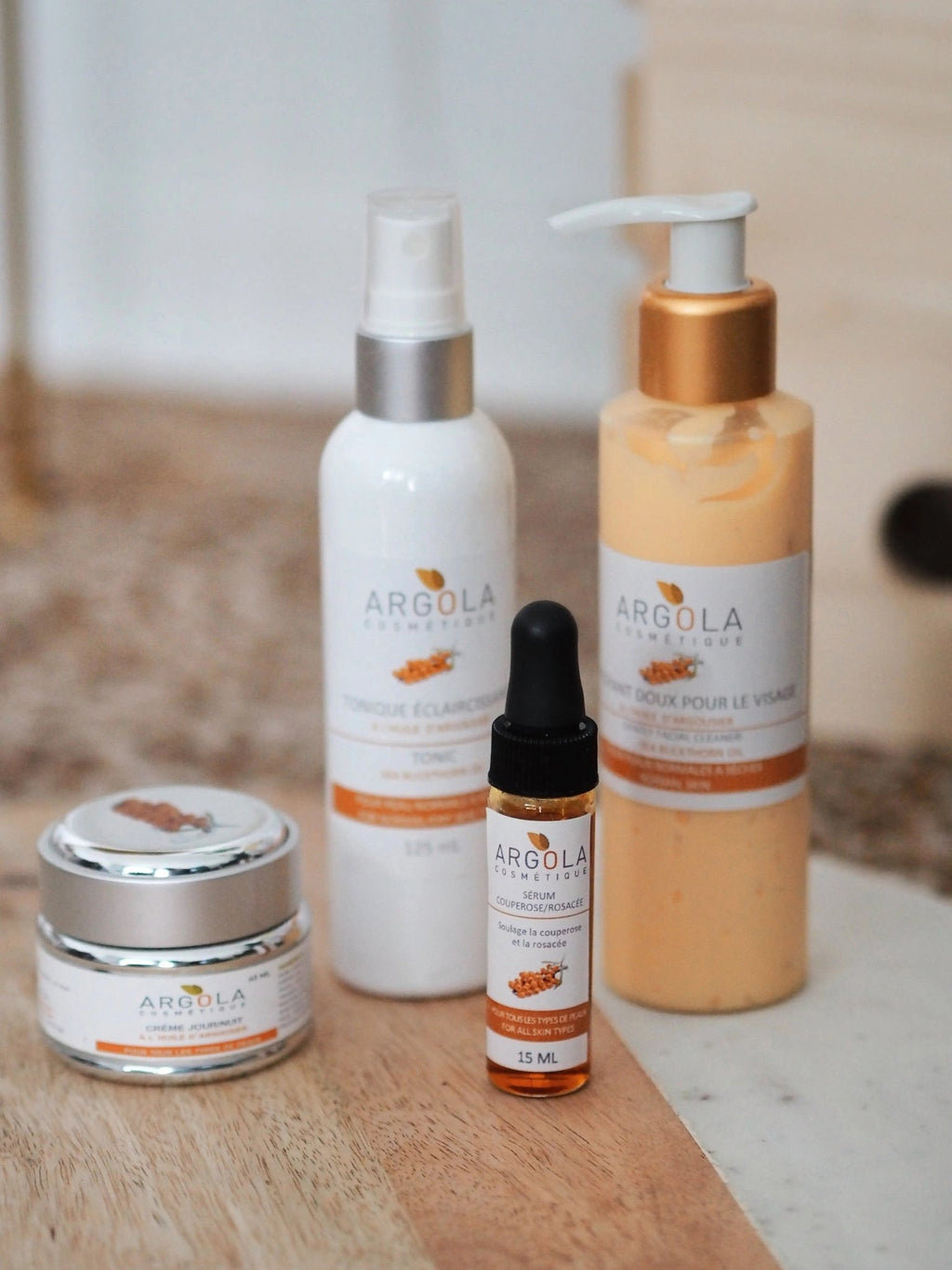 Ensemble complet couperose et rosacée - Argola Cosmétique
