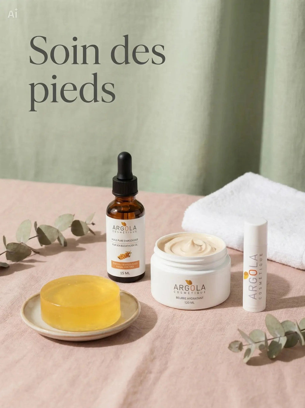 Soin doux pieds – crevasses et fissures - Argola Cosmétique