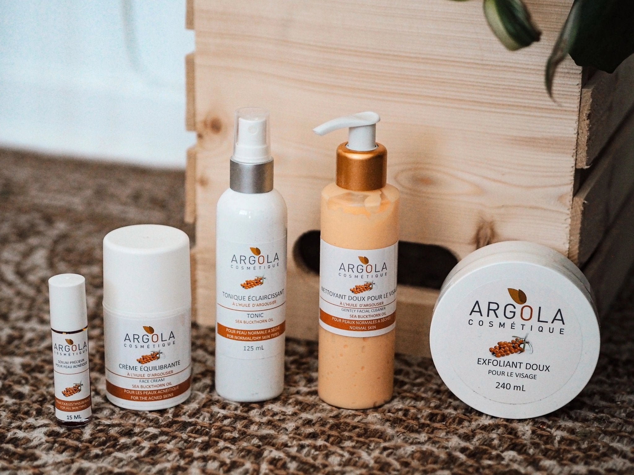 Trio acné complet (nettoyant + sérum + crème) - Argola Cosmétique