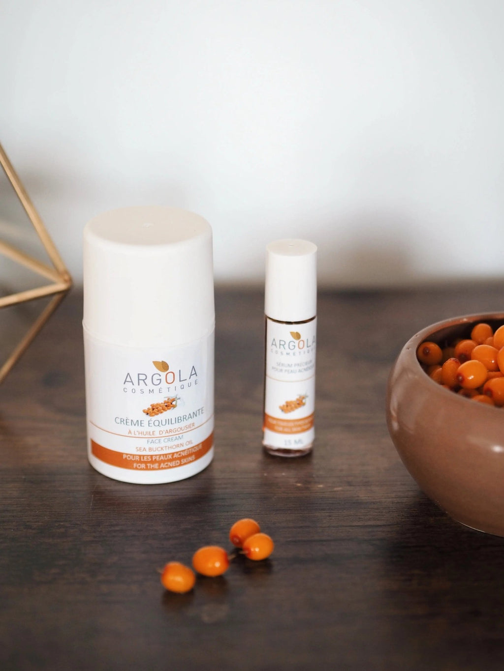 Trio acné complet (nettoyant + sérum + crème) - Argola Cosmétique