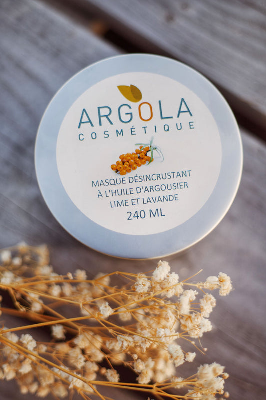 Masque au charbon et à l'huile d'argousier